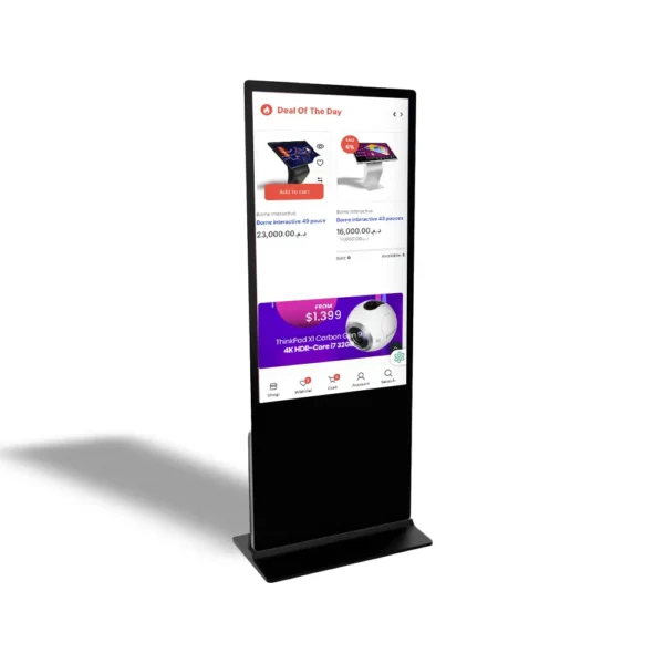 Totem tactile au Maroc pour solutions digitales interactives